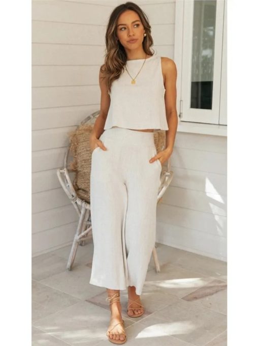 Cotton Linen 2 Piece Set DE6