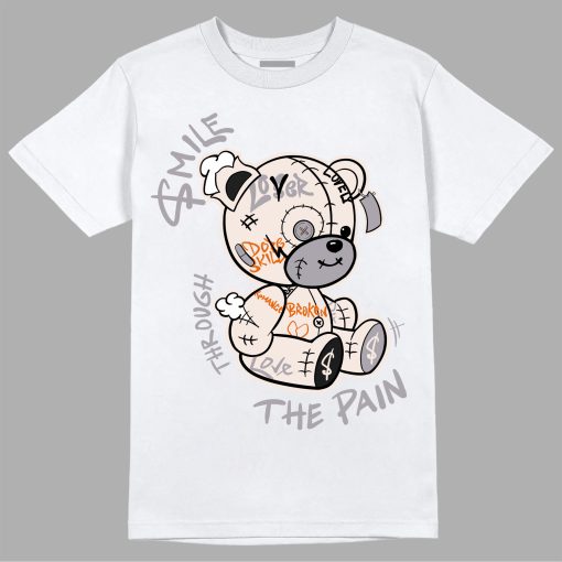 Cement Grey 2s Smile Through The Pain Graphic T-Shirt