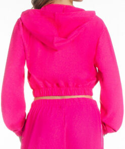 Alternative view of Margot Jacket in Electric Pink