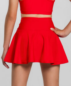 Alternative view of Legendary Flouncy Skirt in Red ContourFlex