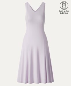 Alternative view of Stretch Ponte V-Neck A-Line Midi Bra Dress