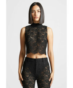 Alternative view of Lace Open Back Top DE28