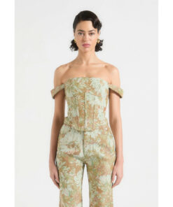 Alternative view of Jacquard Bardot Corset Set DE13